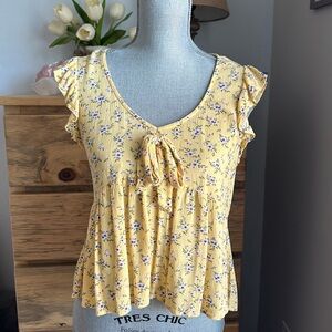 Kingston Grey floral blouse size small